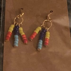 Sunset beaded earrings